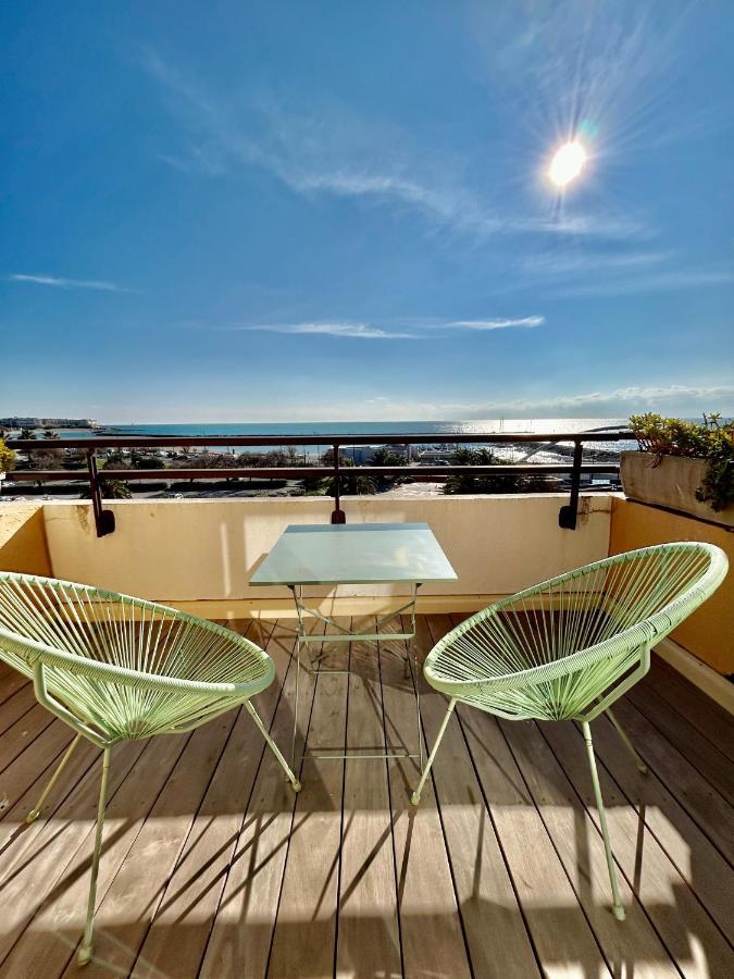 Superbe T2 Avec Terrasse Et Vue Su Mer Quartier Des Quilles A Сет Екстер'єр фото